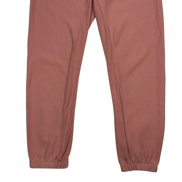 Rag and Bone City Terry Sweatpant Jogger M Mauved Out Pink Logo Pull On Hi-Rise - Picture 10 of 13